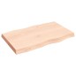 vidaXL Tablero de mesa madera maciza borde natural 80x50x(2-6) cm vidaXL Tablero de mesa madera maciza borde natural 80x50x(2-6) cm