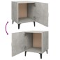 vidaXL Mesitas de noche 2 unidades madera contrachapada gris hormigón vidaXL Mesitas de noche 2 unidades madera contrachapada gris hormigón