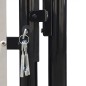 vidaXL Puerta de valla de jardín negra 100x225 cm
