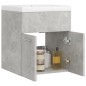 vidaXL Mueble con lavabo madera de ingeniería gris hormigón vidaXL Mueble con lavabo madera de ingeniería gris hormigón