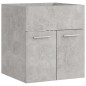 vidaXL Mueble con lavabo madera de ingeniería gris hormigón vidaXL Mueble con lavabo madera de ingeniería gris hormigón