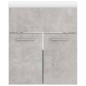 vidaXL Mueble con lavabo madera de ingeniería gris hormigón vidaXL Mueble con lavabo madera de ingeniería gris hormigón