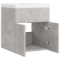 vidaXL Mueble con lavabo madera de ingeniería gris hormigón vidaXL Mueble con lavabo madera de ingeniería gris hormigón