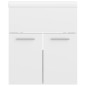 vidaXL Mueble con lavabo madera de ingeniería blanco brillante vidaXL Mueble con lavabo madera de ingeniería blanco brillante