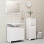 vidaXL Juego de muebles de baño 3 piezas madera ingeniería blanco vidaXL Juego de muebles de baño 3 piezas madera ingeniería blanco