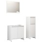 vidaXL Juego de muebles de baño 3 piezas madera ingeniería blanco vidaXL Juego de muebles de baño 3 piezas madera ingeniería blanco