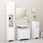 vidaXL Juego de muebles de baño 3 piezas madera ingeniería blanco vidaXL Juego de muebles de baño 3 piezas madera ingeniería blanco