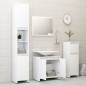 vidaXL Juego de muebles de baño 3 piezas madera ingeniería blanco vidaXL Juego de muebles de baño 3 piezas madera ingeniería blanco