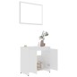 vidaXL Juego de muebles de baño 3 piezas madera ingeniería blanco vidaXL Juego de muebles de baño 3 piezas madera ingeniería blanco