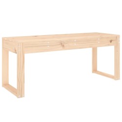vidaXL Banco de jardín madera maciza de pino 110x38x45 cm