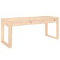 vidaXL Banco de jardín madera maciza de pino 110x38x45 cm vidaXL Banco de jardín madera maciza de pino 110x38x45 cm