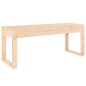 vidaXL Banco de jardín madera maciza de pino 110x38x45 cm vidaXL Banco de jardín madera maciza de pino 110x38x45 cm