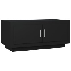 vidaXL Mesa de centro madera de ingeniería negra 102x50x45 cm