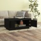 vidaXL Mesa de centro madera de ingeniería negra 102x50x45 cm vidaXL Mesa de centro madera de ingeniería negra 102x50x45 cm