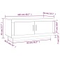 vidaXL Mesa de centro madera de ingeniería negra 102x50x45 cm vidaXL Mesa de centro madera de ingeniería negra 102x50x45 cm