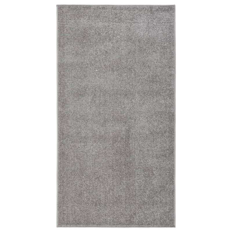 vidaXL Alfombra de pelo corto gris 80x150 cm vidaXL Alfombra de pelo corto gris 80x150 cm