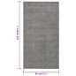 vidaXL Alfombra de pelo corto gris 80x150 cm vidaXL Alfombra de pelo corto gris 80x150 cm