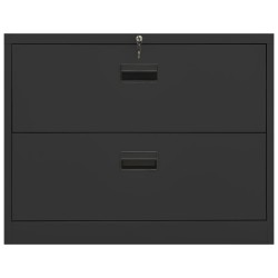 vidaXL Armario archivador de acero antracita 90x46x72,5 cm 