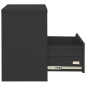 vidaXL Armario archivador de acero antracita 90x46x72,5 cm 