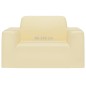 vidaXL Funda elástica para sillón poliéster jersey crema vidaXL Funda elástica para sillón poliéster jersey crema