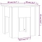 vidaXL Mesa de centro madera de ingeniería negra 40x40x42 cm