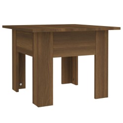 vidaXL Mesa de centro madera contrachapada marrón roble 55x55x42 cm