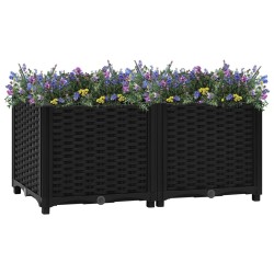 vidaXL Arriate 80x40x38 cm polipropileno