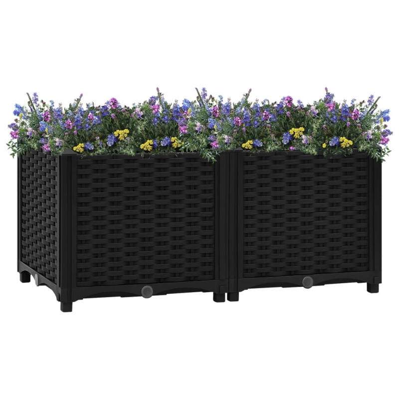 vidaXL Arriate 80x40x38 cm polipropileno vidaXL Arriate 80x40x38 cm polipropileno