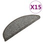 vidaXL Alfombras de peldaños de escalera 15 uds antracita 65x25 cm vidaXL Alfombras de peldaños de escalera 15 uds antracita 65x25 cm