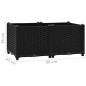 vidaXL Arriate 80x40x38 cm polipropileno vidaXL Arriate 80x40x38 cm polipropileno