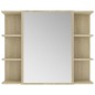 vidaXL Juego muebles de baño 3 pzas madera de ingeniería roble Sonoma vidaXL Juego muebles de baño 3 pzas madera de ingeniería roble Sonoma