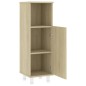 vidaXL Juego muebles de baño 3 pzas madera de ingeniería roble Sonoma vidaXL Juego muebles de baño 3 pzas madera de ingeniería roble Sonoma