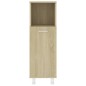 vidaXL Juego muebles de baño 3 pzas madera de ingeniería roble Sonoma vidaXL Juego muebles de baño 3 pzas madera de ingeniería roble Sonoma