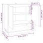 vidaXL Aparador de madera de ingeniería roble ahumado 70x41x75 cm vidaXL Aparador de madera de ingeniería roble ahumado 70x41x75 cm