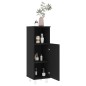 vidaXL Juego de muebles de baño 3 pzas madera ingeniería negro vidaXL Juego de muebles de baño 3 pzas madera ingeniería negro