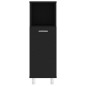 vidaXL Juego de muebles de baño 3 pzas madera ingeniería negro vidaXL Juego de muebles de baño 3 pzas madera ingeniería negro