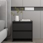 vidaXL Mesita de noche madera de ingeniería negro 45x34,5x44,5 cm vidaXL Mesita de noche madera de ingeniería negro 45x34,5x44,5 cm