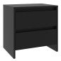 vidaXL Mesita de noche madera de ingeniería negro 45x34,5x44,5 cm vidaXL Mesita de noche madera de ingeniería negro 45x34,5x44,5 cm
