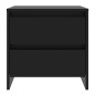 vidaXL Mesita de noche madera de ingeniería negro 45x34,5x44,5 cm vidaXL Mesita de noche madera de ingeniería negro 45x34,5x44,5 cm