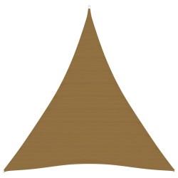 vidaXL Toldo de vela gris taupe HDPE 160 g/m² 4x5x5 m