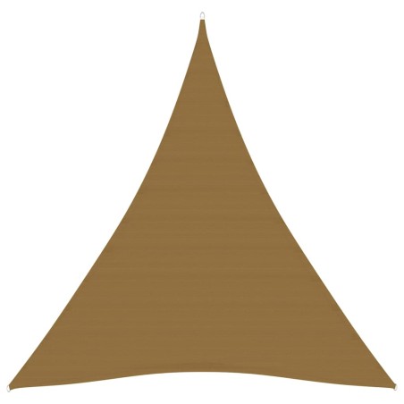 vidaXL Toldo de vela gris taupe HDPE 160 g/m² 4x5x5 m