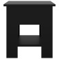 vidaXL Mesa de centro madera de ingeniería negra 40x40x42 cm