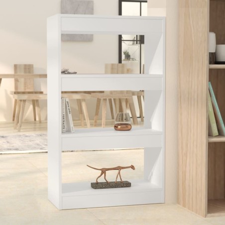 vidaXL Estantería/divisor madera de ingeniería blanco 60x30x103 cm