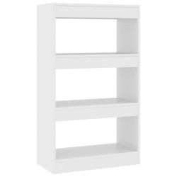 vidaXL Estantería/divisor madera de ingeniería blanco 60x30x103 cm