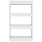 vidaXL Estantería/divisor madera de ingeniería blanco 60x30x103 cm