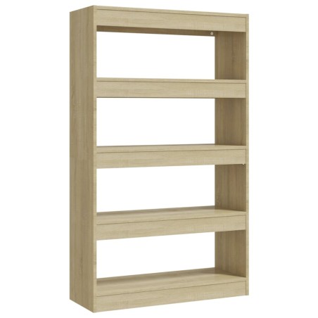 vidaXL Estantería/divisor madera ingeniería roble Sonoma 80x30x135 cm