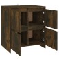 vidaXL Aparador madera contrachapada color roble ahumado 70x41x75 cm vidaXL Aparador madera contrachapada color roble ahumado 70x41x75 cm