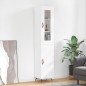 vidaXL Aparador alto madera contrachapada blanco 34,5x34x180 cm vidaXL Aparador alto madera contrachapada blanco 34,5x34x180 cm