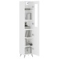 vidaXL Aparador alto madera contrachapada blanco 34,5x34x180 cm vidaXL Aparador alto madera contrachapada blanco 34,5x34x180 cm
