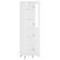 vidaXL Aparador alto madera contrachapada blanco 34,5x34x180 cm vidaXL Aparador alto madera contrachapada blanco 34,5x34x180 cm